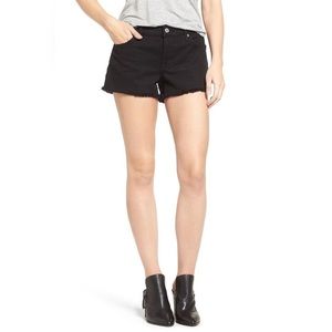 HP Pink VS high waisted denim black shorts❤️